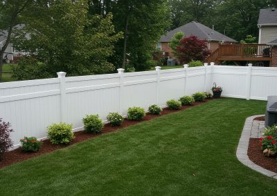 Residential Vinyl Fencing built by Circle W Fence Solutions serving Tennessee and Kentucky